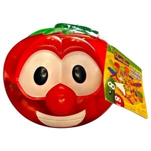 VTG Veggie Tales Silly Squishy Dough Kit New Sealed Bob the Tomato Storage Case